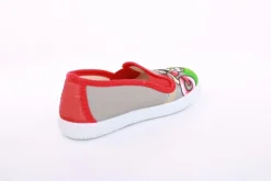 s`knöpfli Kinder Hausschuh Schlupfschuh Fussball- Motiv grau S13 V28902