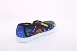 s`knöpfli Kinder Hausschuh Schlupfschuh Jungen Dinosaurier- Motiv blau S13 V28967