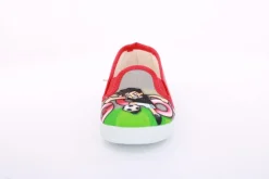 s`knöpfli Kinder Hausschuh Schlupfschuh Fussball- Motiv grau S13 V28902