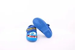 s`knöpfli Kinder Hausschuh Klettverschluss Monster- Motiv blau S23 Monster