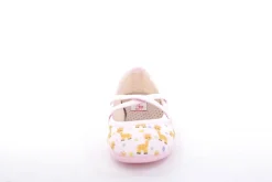 s`knöpfli Kinder Hausschuh Schlupfscuh Mädchen Giraffen- Motiv rosa S13 I28670