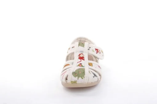 s`knöpfli Kinder Hausschuh Tier- Motiv Klettverschluss beige S13 Z28528