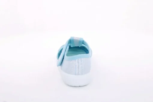 s`knöpfli Kinder Hausschuh Mädchen Glitzer- Effekt blau S13 V28970