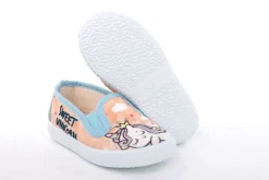 s`knöpfli Kinder Hausschuh Schlupfschuh Mädchen Einhorn- Motiv orange S13 V28851