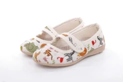 s`knöpfli Kinderausschuh Tier- Motiv Klettverschluss beige S13 I28721