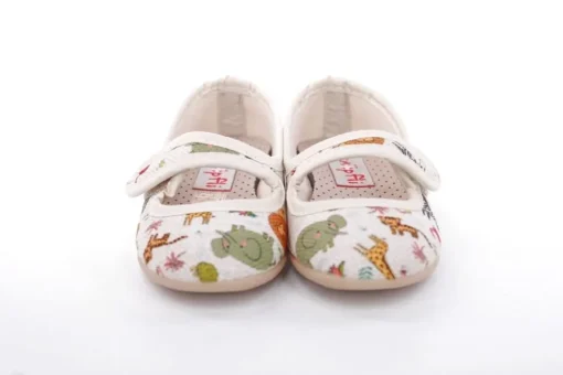s`knöpfli Kinderausschuh Tier- Motiv Klettverschluss beige S13 I28721