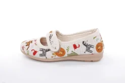 s`knöpfli Kinderausschuh Tier- Motiv Klettverschluss beige S13 I28721