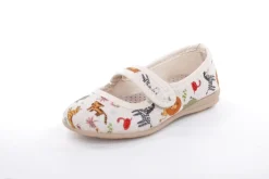 s`knöpfli Kinderausschuh Tier- Motiv Klettverschluss beige S13 I28721