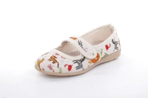 s`knöpfli Kinderausschuh Tier- Motiv Klettverschluss beige S13 I28721