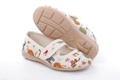 s`knöpfli Kinderausschuh Tier- Motiv Klettverschluss beige S13 I28721