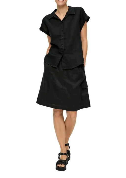s.Oliver Bluse Kurzarm Leinen S14 2147437