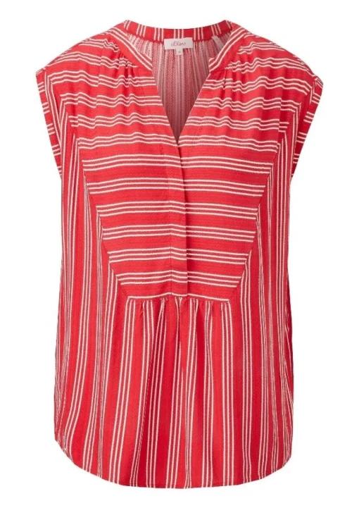 s.Oliver Bluse V - Ausschnitt gemustert 1/2 Arm 2100030
