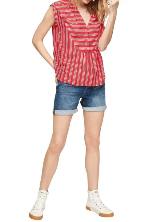 s.Oliver Bluse V - Ausschnitt gemustert 1/2 Arm 2100030
