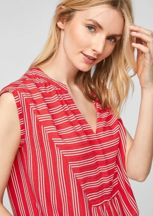 s.Oliver Bluse V - Ausschnitt gemustert 1/2 Arm 2100030