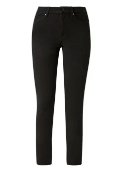 s.Oliver Damen Jeans Skinny hoher Bund 5-Pocket-Form schwarz S23 2110558