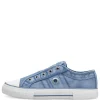 s.Oliver Damen Stoff- Sneaker Slipper sportlich grün, blau S14 5-24708-42