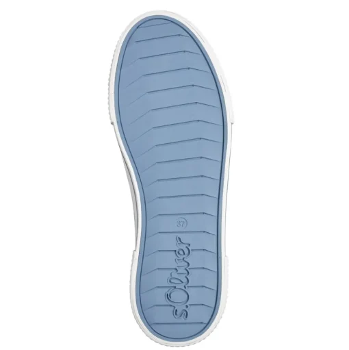 s.Oliver Damen Stoff- Sneaker Slipper sportlich grün, blau S14 5-24708-42