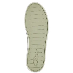 s.Oliver Damen Stoff- Sneaker Slipper sportlich grün, blau S14 5-24708-42