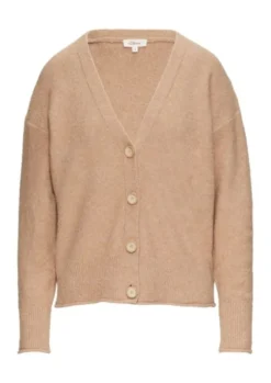 s.Oliver Eleganz Strickjacke Damen weiß&braun 2151607