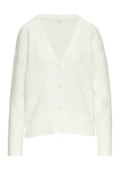 s.Oliver Eleganz Strickjacke Damen weiß&braun 2151607