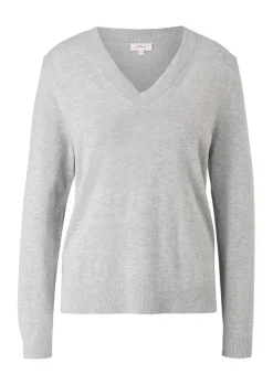 S.Oliver Feinstrickpullover aus Viskosemix grau, schwarz NOS 2118888