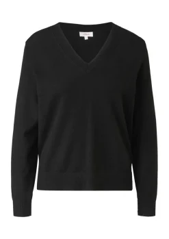 S.Oliver Feinstrickpullover aus Viskosemix grau, schwarz NOS 2118888