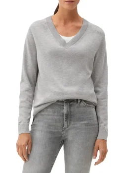 S.Oliver Feinstrickpullover aus Viskosemix grau, schwarz NOS 2118888