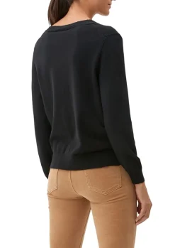 S.Oliver Feinstrickpullover aus Viskosemix grau, schwarz NOS 2118888