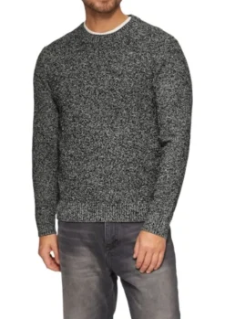 s.Oliver Grobstrickpullover Herren schwarz&braun S24 2156061