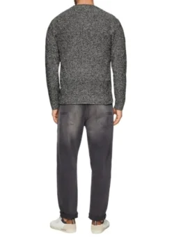 s.Oliver Grobstrickpullover Herren schwarz&braun S24 2156061