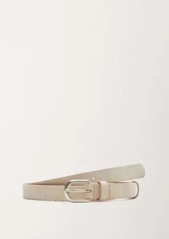 s.Oliver Gürtel aus Veloursleder beige und schwarz 2112133