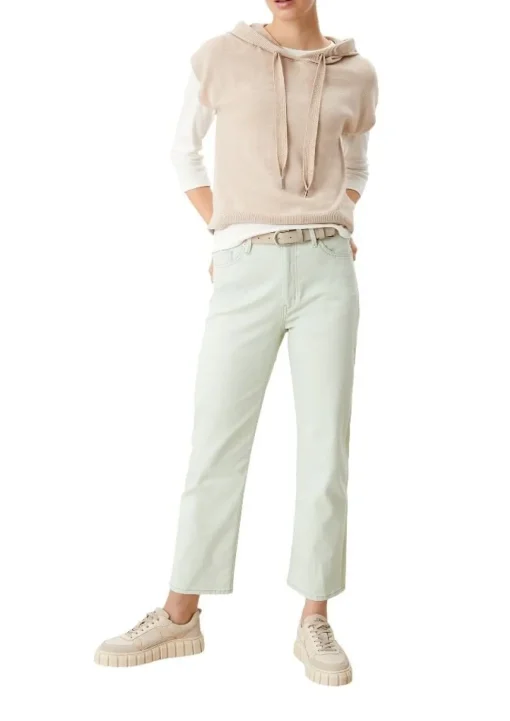s.Oliver Gürtel aus Veloursleder beige und schwarz 2112133
