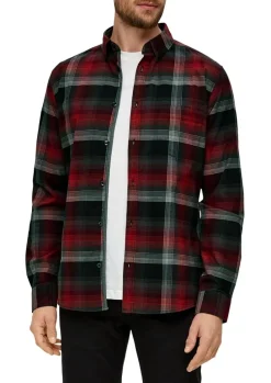 S.Oliver Hemd aus Baumwollstretch rot S14 2137932
