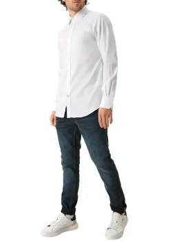 s.Oliver Hemd Langarm Slim Fit Kentkragen Manschetten weiß S21 2107821