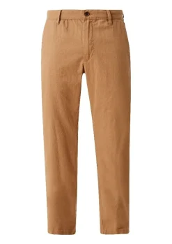 s.Oliver Herren Chino- Hose Leinenmix 5- Pocket- Form braun S12 2113857