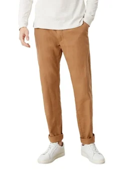 s.Oliver Herren Chino- Hose Leinenmix 5- Pocket- Form braun S12 2113857