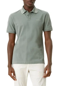 s.Oliver Herren Poloshirt mit Streifendetail blau, grün S13  2113224