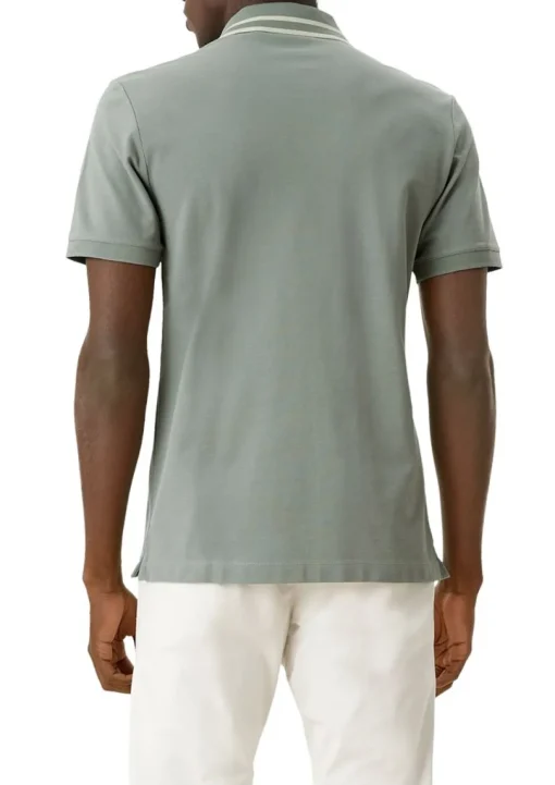 s.Oliver Herren Poloshirt mit Streifendetail blau, grün S13  2113224