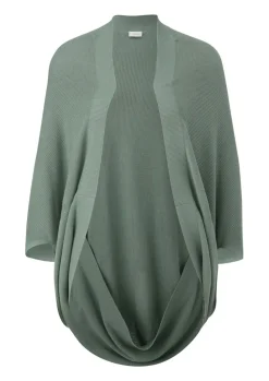 S.Oliver Indoor-Poncho mit Strickmuster grün, blau S14 2134252