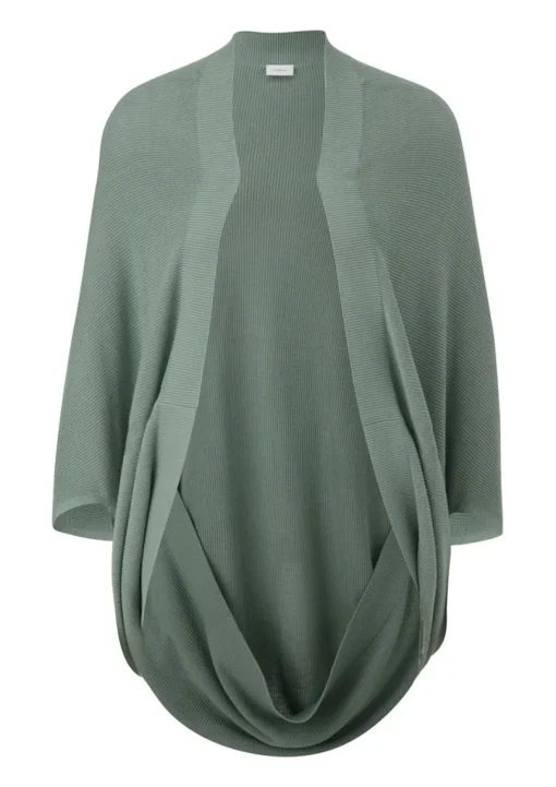 S.Oliver Indoor-Poncho mit Strickmuster grün, blau S14 2134252