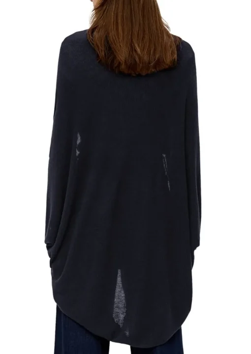 S.Oliver Indoor-Poncho mit Strickmuster grün, blau S14 2134252