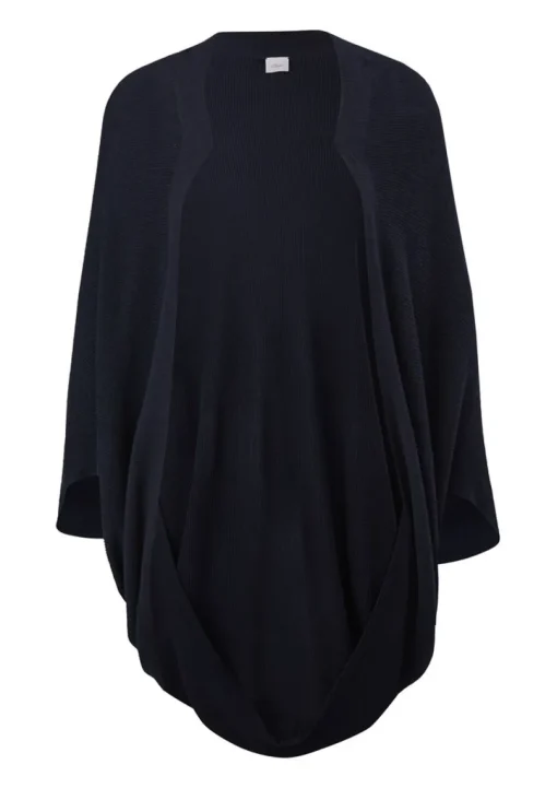 S.Oliver Indoor-Poncho mit Strickmuster grün, blau S14 2134252