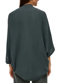 S.Oliver Indoor-Poncho mit Strickmuster grün, blau S14 2134252