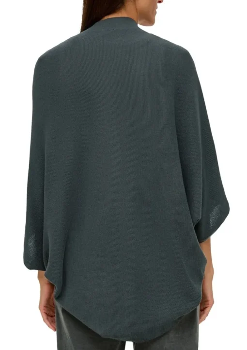 S.Oliver Indoor-Poncho mit Strickmuster grün, blau S14 2134252