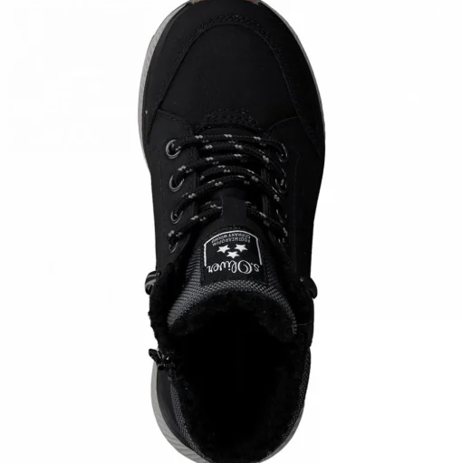 s.Oliver Kinder  Jungen Schnürschuh Halbhoch TEX- Membran schwarz S21 5-5-45100-27