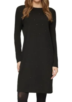 s.Oliver kurze Jersey Kleid Damen schwarz S24 2160122