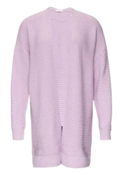 s.Oliver Kuscheling-weiche Strickjacke Damen lila&blue S24 2154766