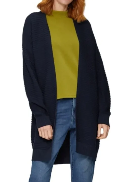s.Oliver Kuscheling-weiche Strickjacke Damen lila&blue S24 2154766