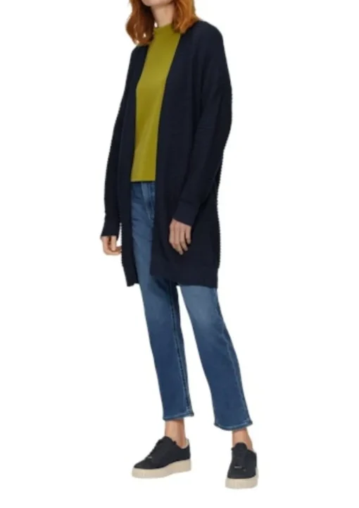 s.Oliver Kuscheling-weiche Strickjacke Damen lila&blue S24 2154766