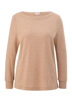 S.Oliver Longsleeve braun & grün S23 2136900